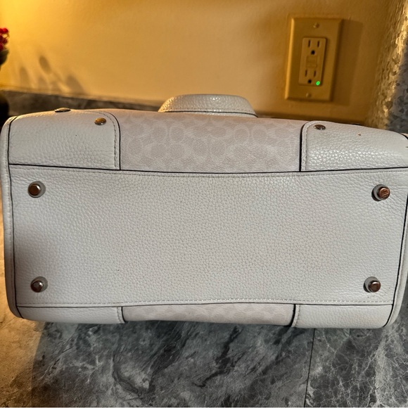 Coach Handbag COACH Mini Signature Millie Satchel 2WAY Diagonal CE637 White - Picture 7 of 16